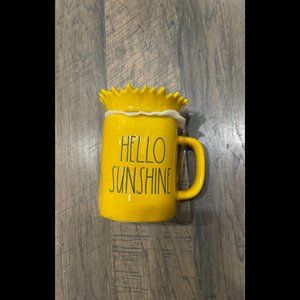 Rae Dunn Hello Sunshine sunflower mug